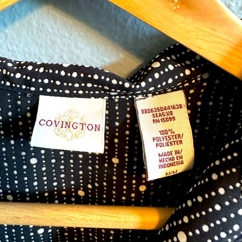 Covington Black Top Size Medium. - image 6